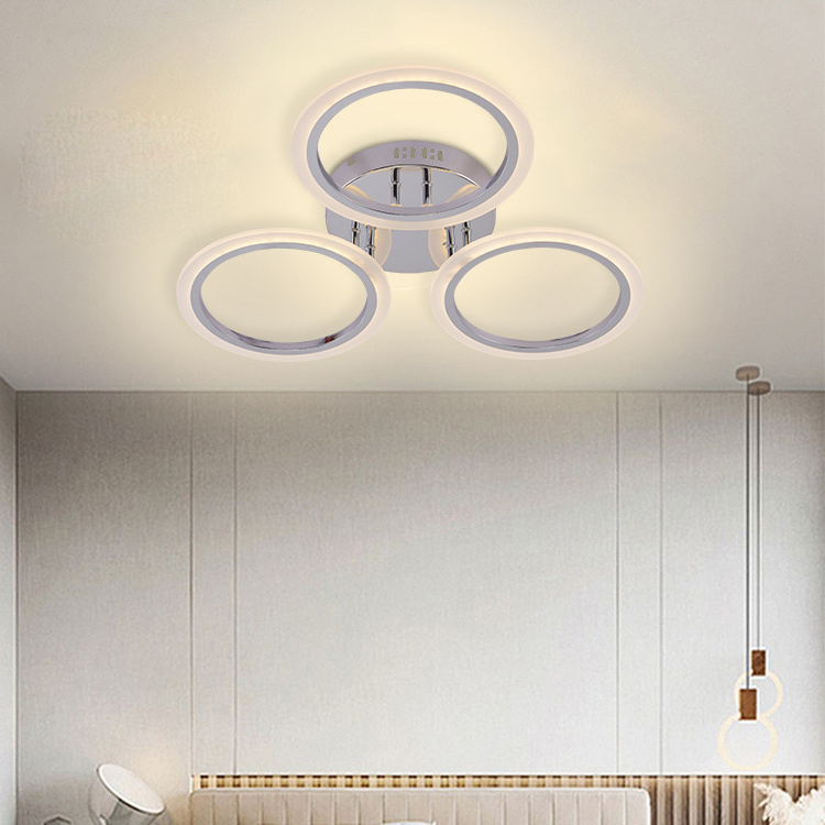 Wholesale Price Fashion Round Designed Flush Mount Decorative Living Room Remote Control Ceiling Led Light