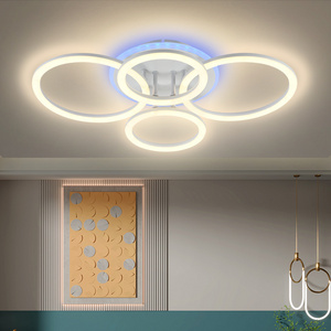 Hot Sale Luxury Lighting Fixtures Living Room Bedroom Kids Dimmable Round Square LED Ceiling Lights