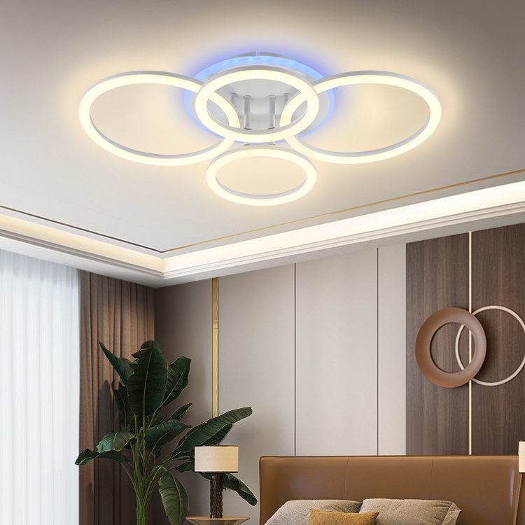 Hot Sale Luxury Lighting Fixtures Living Room Bedroom Kids Dimmable Round Square LED Ceiling Lights