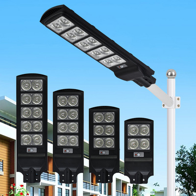 SUOAI New Type ABS Outdoor Ip65 Waterproof Streetlight 60w 90w 120w 150w All In One Solar Led Street Light