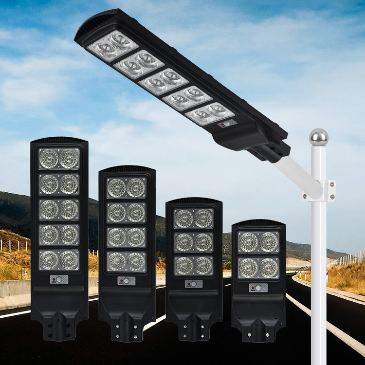 SUOAI New Type ABS Outdoor Ip65 Waterproof Streetlight 60w 90w 120w 150w All In One Solar Led Street Light