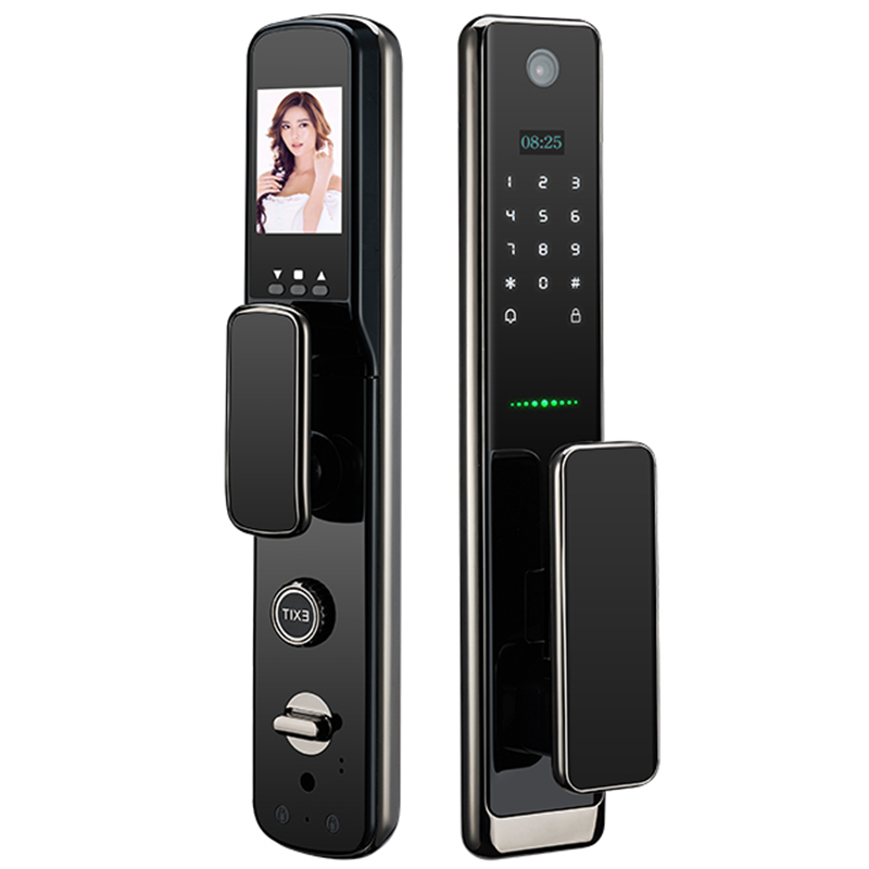 Fully automatic Easy Install Security Password Fingerprint Keyless Digital Biometric Smart Door Handle Lever Lock