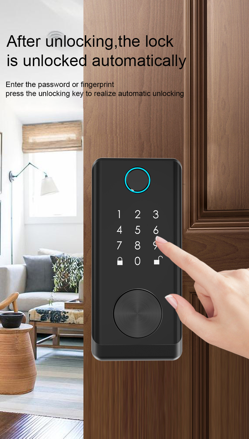 Hot Sales smart locks Keypad Combination Deadbolt Smart Door LockTTLOCK APP digital electric doorlock house dead bolt door lock