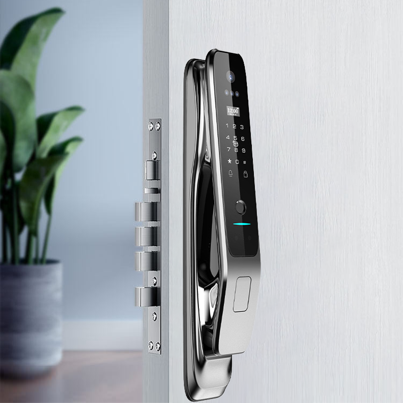 Hot wholesale 3D face smart lock with camera Tuya Wifi security biometric fingerprint automatic smart door lock