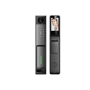 New Design Wholesale Automatic Digital Biometric Fingerprint Wi-Fi Smart Door Lock Connected Camera Monitor Send Photo to Mobile