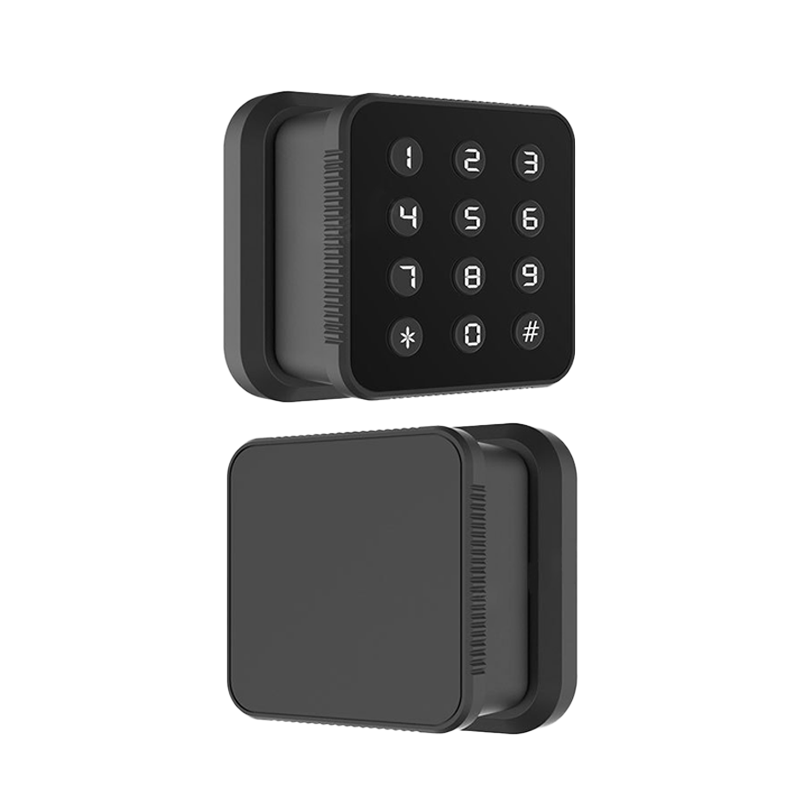 Smart Life Smart Digital Alarm Fingerprint Smart Doorknob with Black Color Modern Design Door Deadbolt Keypad Lock