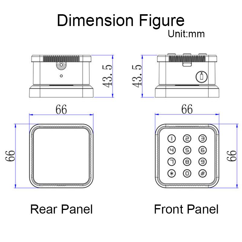 Smart Life Smart Digital Alarm Fingerprint Smart Doorknob with Black Color Modern Design Door Deadbolt Keypad Lock