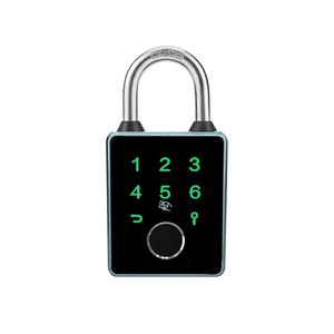 Suoboot New Arrivals Combination Keypad Waterproof Digital Fingerprint Password Padlock TT lock  APP Smart Padlocks with Key