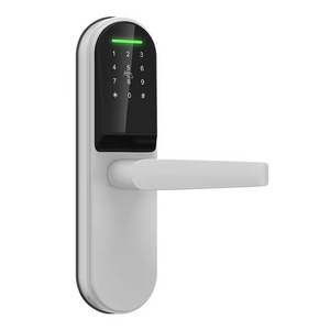 Newest TTlock Wireless Tuya Wifi Remote Control Digital Security Keyless Fingerprint Handle Lock Smart apartment Door Lock