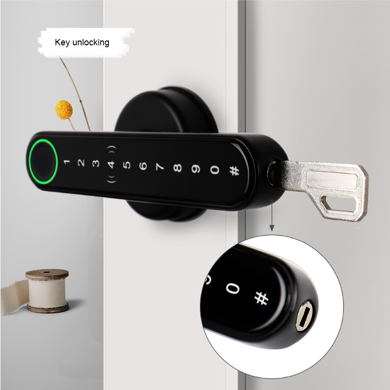 Suoboot High Security Smart Fingerprint Door Lock Handle Inteligentes Tuya/TT Lock Keyless Entry Door Lock