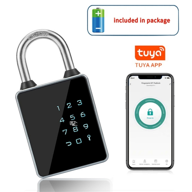 Top selling New arrival Fingerprint Locks Waterproof IP65 Electronic biometric Password TUYA/TT LOCK Smart Padlock For Luggage