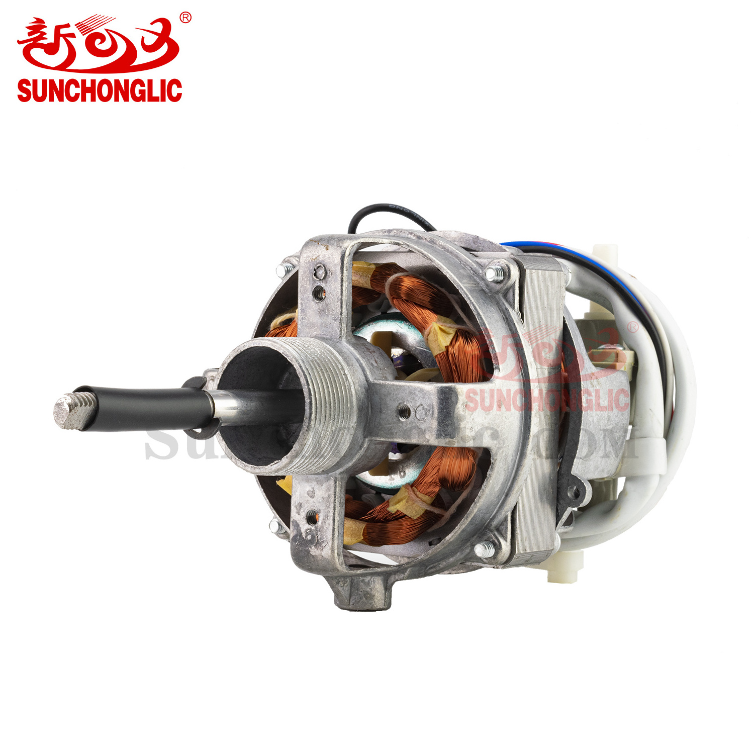 Sunchonglic fan spare parts 16 inches 55w aluminum wire crown coil table fan motor motors  wholesale with capacitor