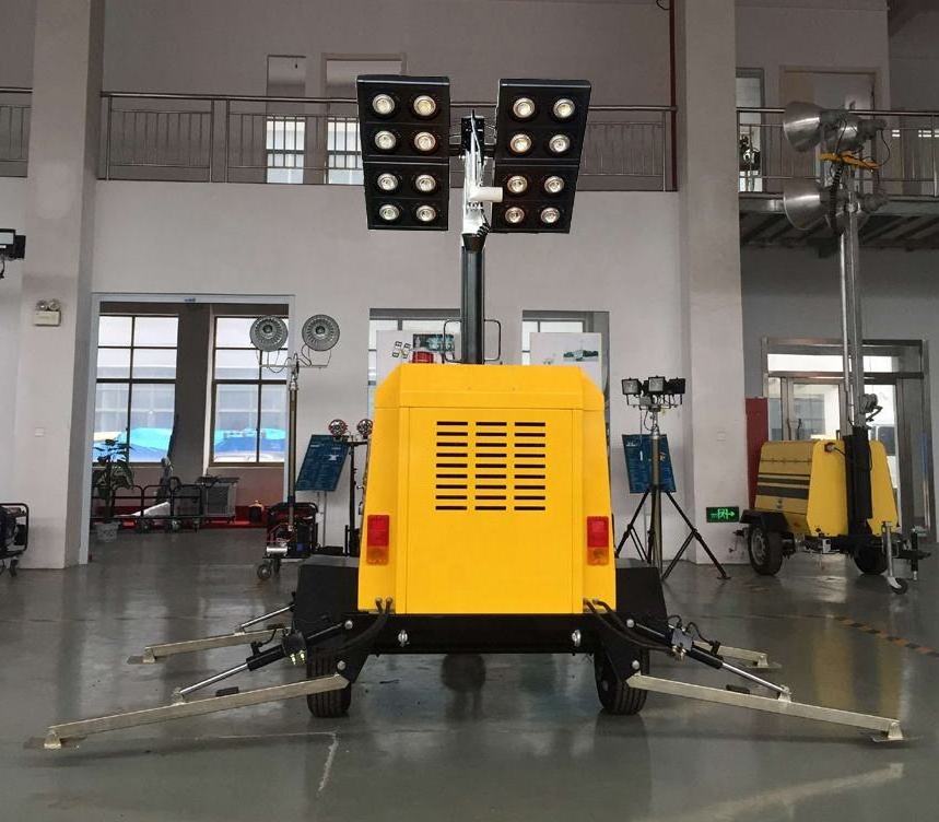 Factory Direct Price Diesel Generator Lighting Tower Led Mobile Portable Lighting Tower