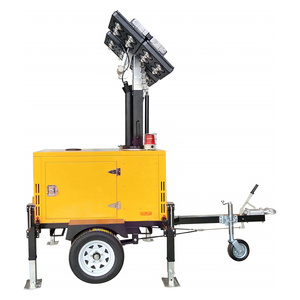 Factory Direct Price Diesel Generator Lighting Tower Led Mobile Portable Lighting Tower