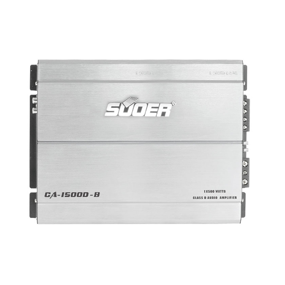 Suoer CA-1500D-B auto subwoofer amp class d monoblock power car amplifier