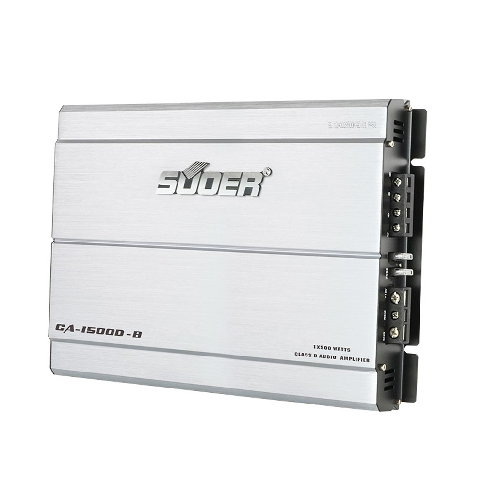 Suoer CA-1500D-B auto subwoofer amp class d monoblock power car amplifier