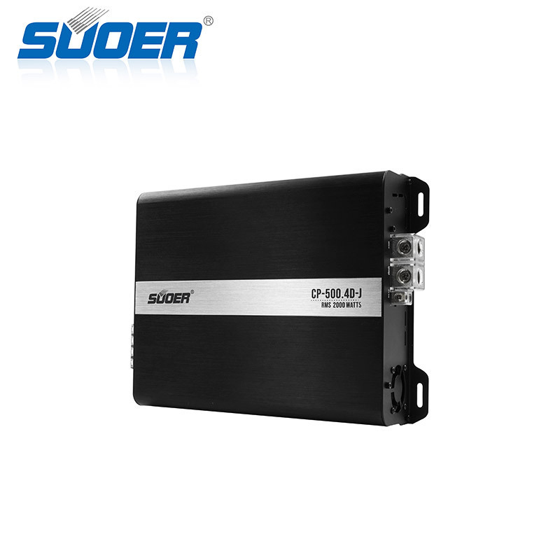 Suoer CP-500.4D-J max power car audio 6000 watts auto audio 4 channel full range Class D car amplifier