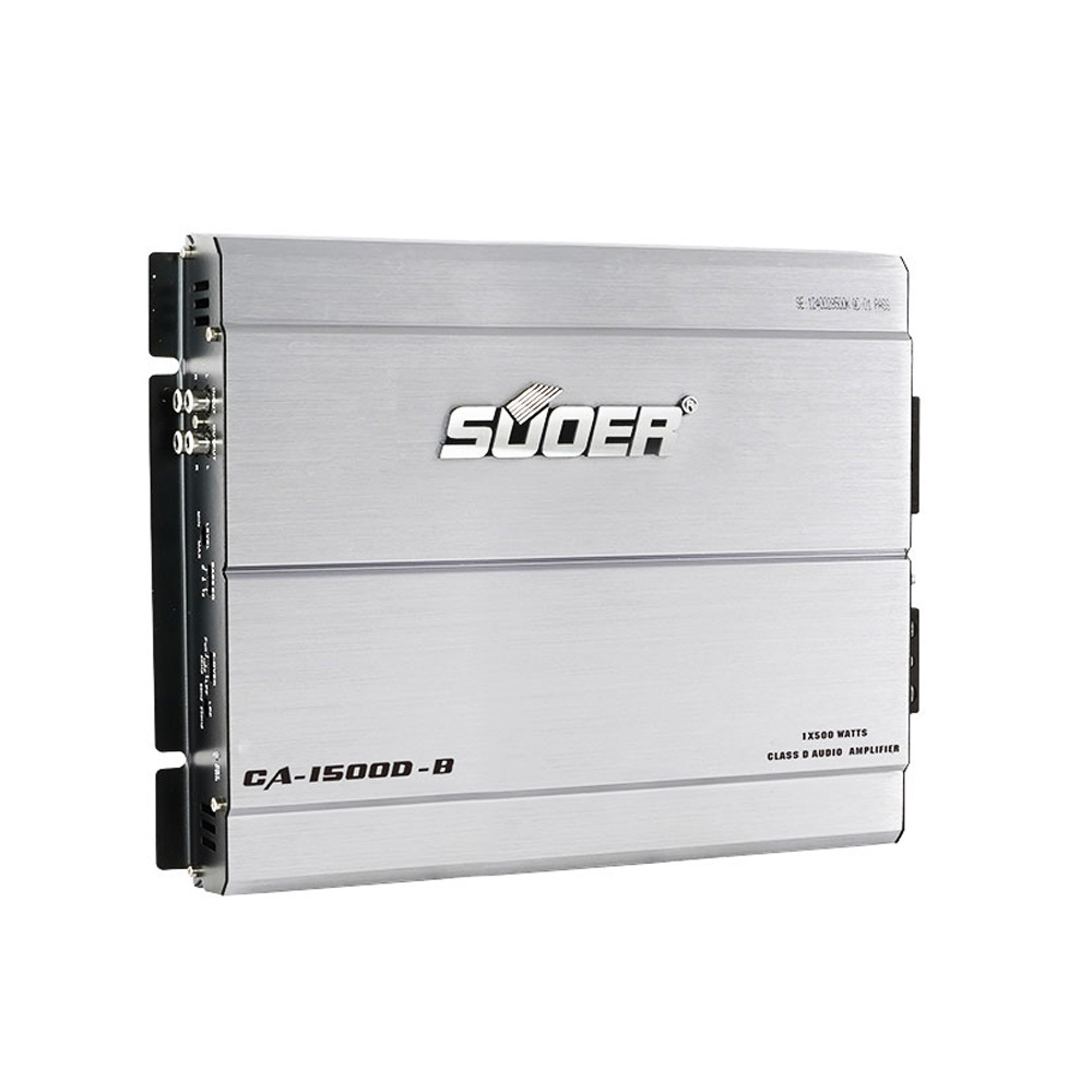 Suoer CA-1500D-B auto subwoofer amp class d monoblock power car amplifier