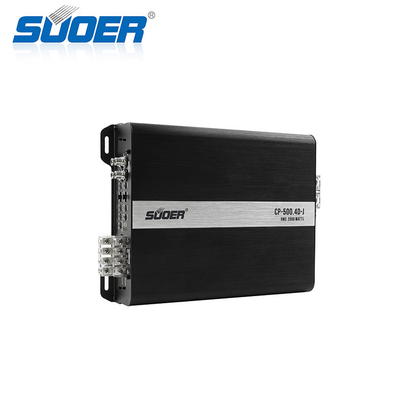 Suoer CP-500.4D-J max power car audio 6000 watts auto audio 4 channel full range Class D car amplifier