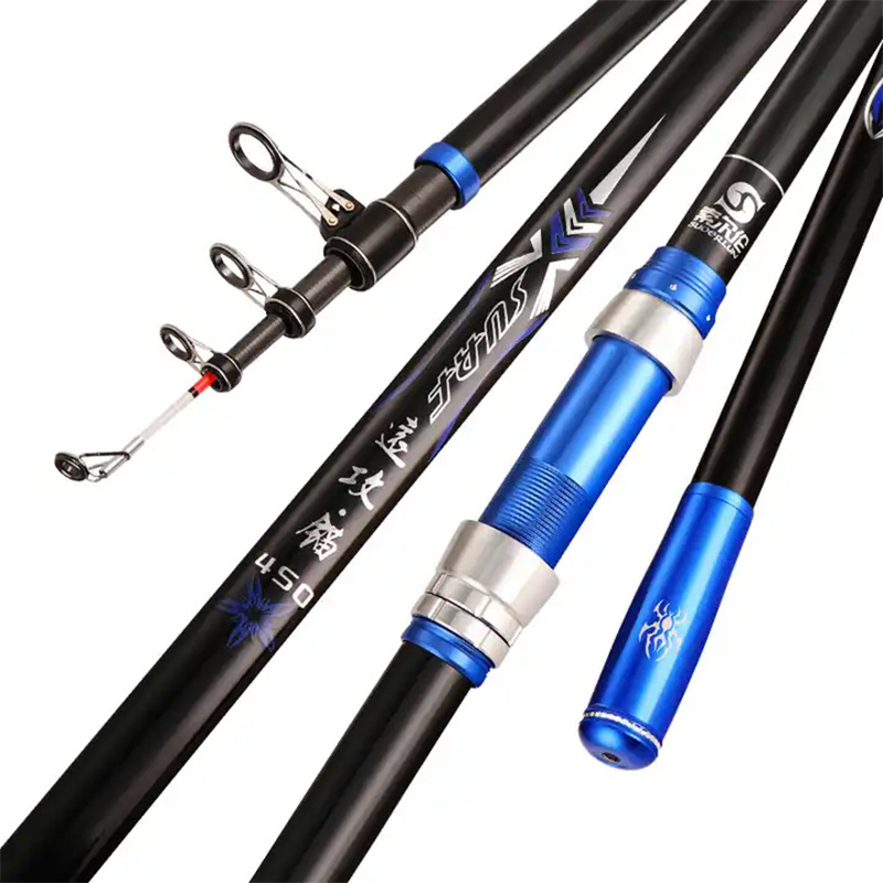 FISHGANG surf Telescopic fishing rod High Carbon 2.4m 2.7m 3.0m 3.6m 3.9m 4.2m 4.5m 5.4m XH surf boat Telescopic Fishing rod