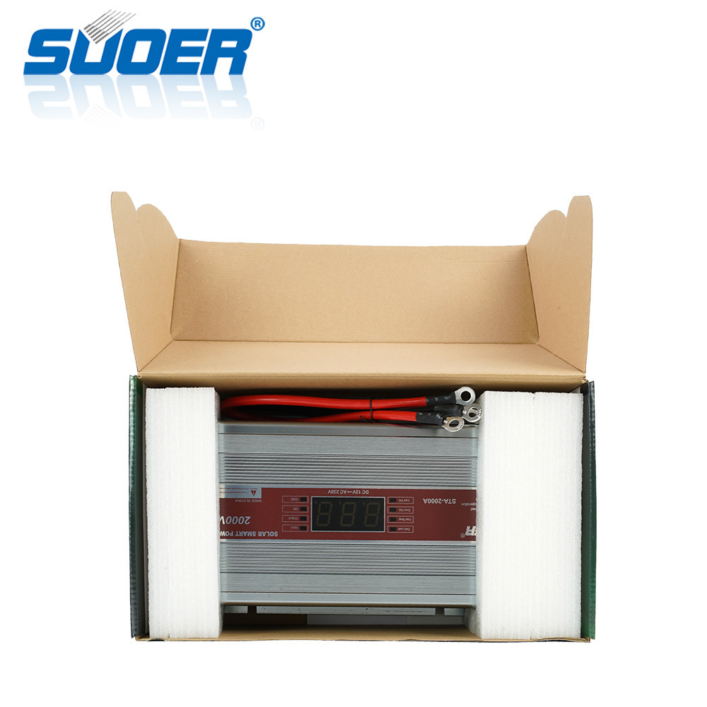 Suoer 12V 230V 2000VA 2kVA Power Inverters Modified Sine Wave Inverter