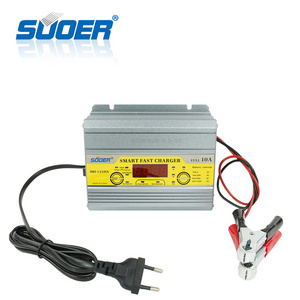 Suoer Reverse connecting protection 12V 10A Solar Auto digital Battery Charger With LCD Display