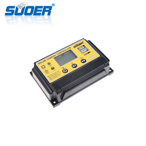 Suoer LCD Display PWM Manual Solar Charger Controller 30A 12V 24V