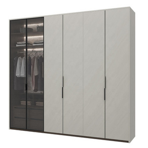 China Manufacture Customized Modern Bedroom Wood Particleboard Door Wardrobe Armoire with Dressing Table