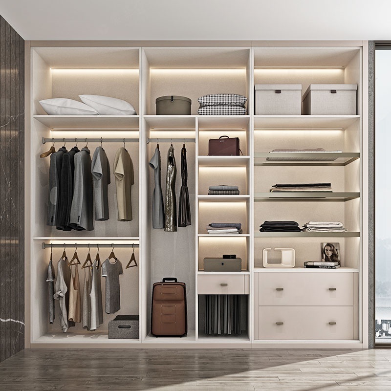 Modern Bedroom Sets Customized Closets Wood Interior Wardrobes Cabinets Built in Wardrobe