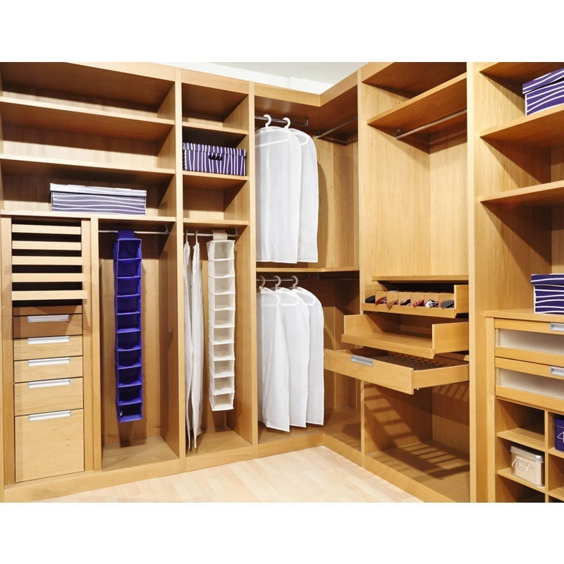 Customized Modern Bedroom Walkin Cabinet Wardrobe Closets Systems Furniture Design Wooden Walk in Closet