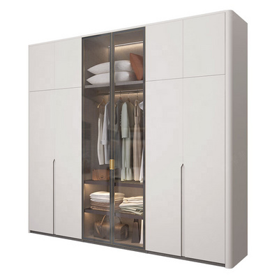 Suofeiya modern white wardrobe closet bedroom furniture wardrobes guangdong wooden wardrobe