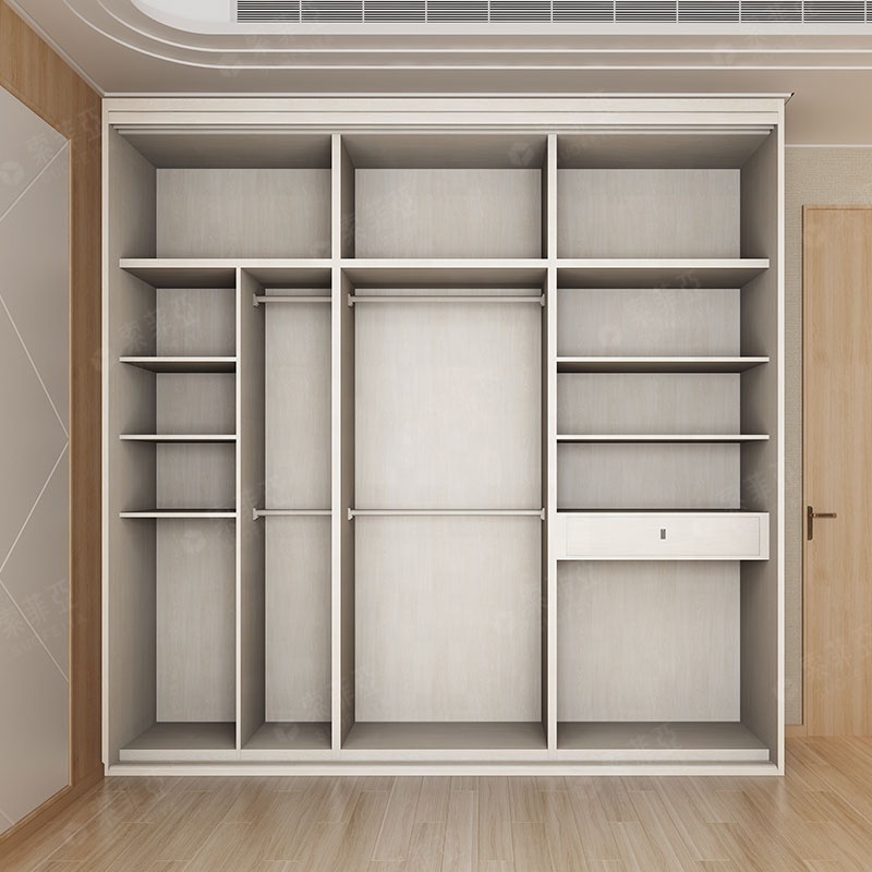 SUOFEIYA Modern Style Bedroom Furniture Wardrobe Portable Armoire Sliding Wood Wardrobe Closet With Doors