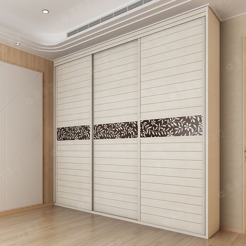 SUOFEIYA Modern Style Bedroom Furniture Wardrobe Portable Armoire Sliding Wood Wardrobe Closet With Doors