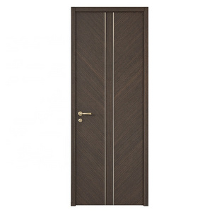 Suofeiya Home Designs Modern Solid Wood Veneer Door Interior Bedroom Security Doors for Houses