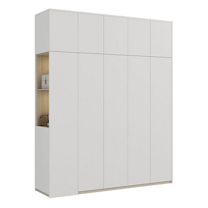 Modern Home Furniture White Armoire 4 Doors Wardrobes Wooden Closets Customized Walk in Wardrobe