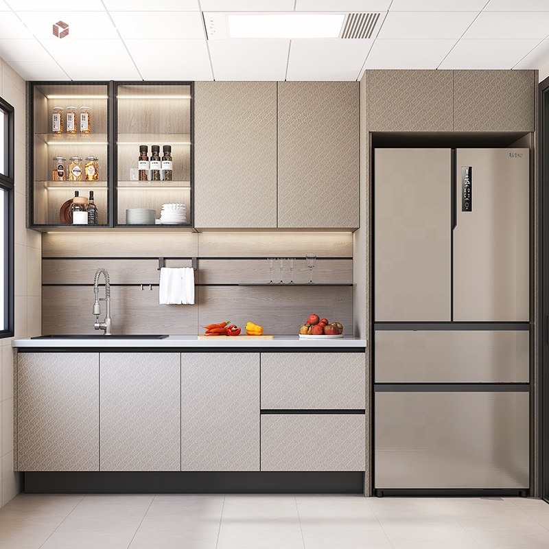 Suofeiya Modern Modular Base Matt White Simple Kitchen Units Cabinets Design