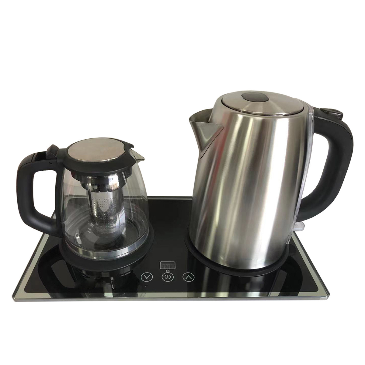 Hot Stainless Steel Keep Warmer Coffee Tea Maker Tray Set Temperature Control Portable Milk Tea Maker