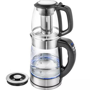 Hot Selling Factory Digital Keep Warm Function Adjustable Temperature Glass Electric Kettle With Glass Pot Tea Maker