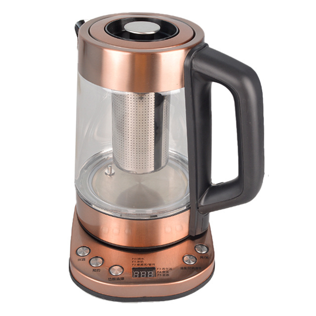 Electric glass kettle 1.8L smart keep warm hot tea pots stainless steel portable travel water boiler price