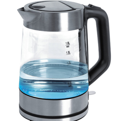 Cheap Electric Water Kettle 1.8 L Best Electric Kettle Glass Electric Tea Kettle Whit LED Blue Light Home Appliances