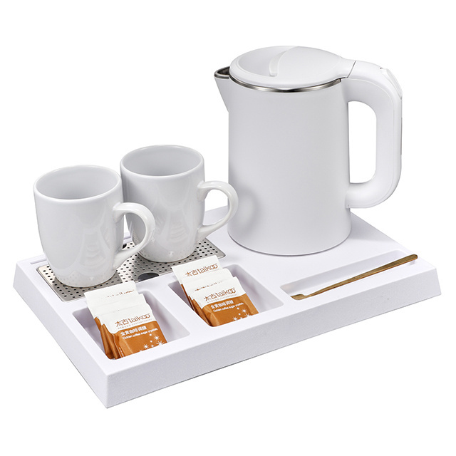 Hotel Electric Kettle Tray Set Home Appliances Electric Tea Kettle Set 0.6 L Electric Tea Kettle Set With Tray