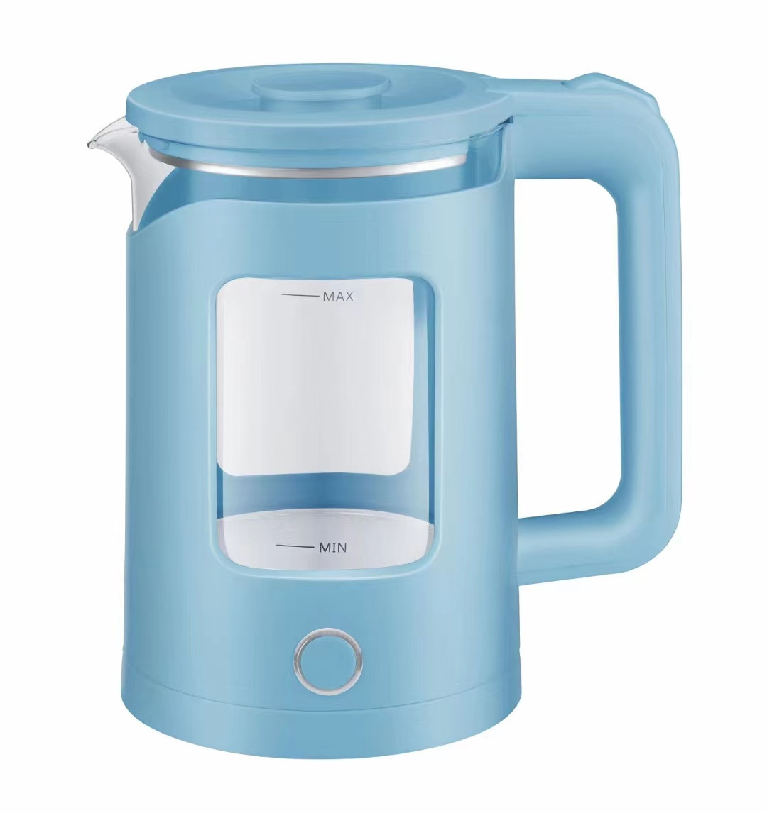 New Arrival High Borosilicate Glass Electric Kettle 2-Layer 220V 1500W Water Kettle for Hotel Use Portable Home Appliance