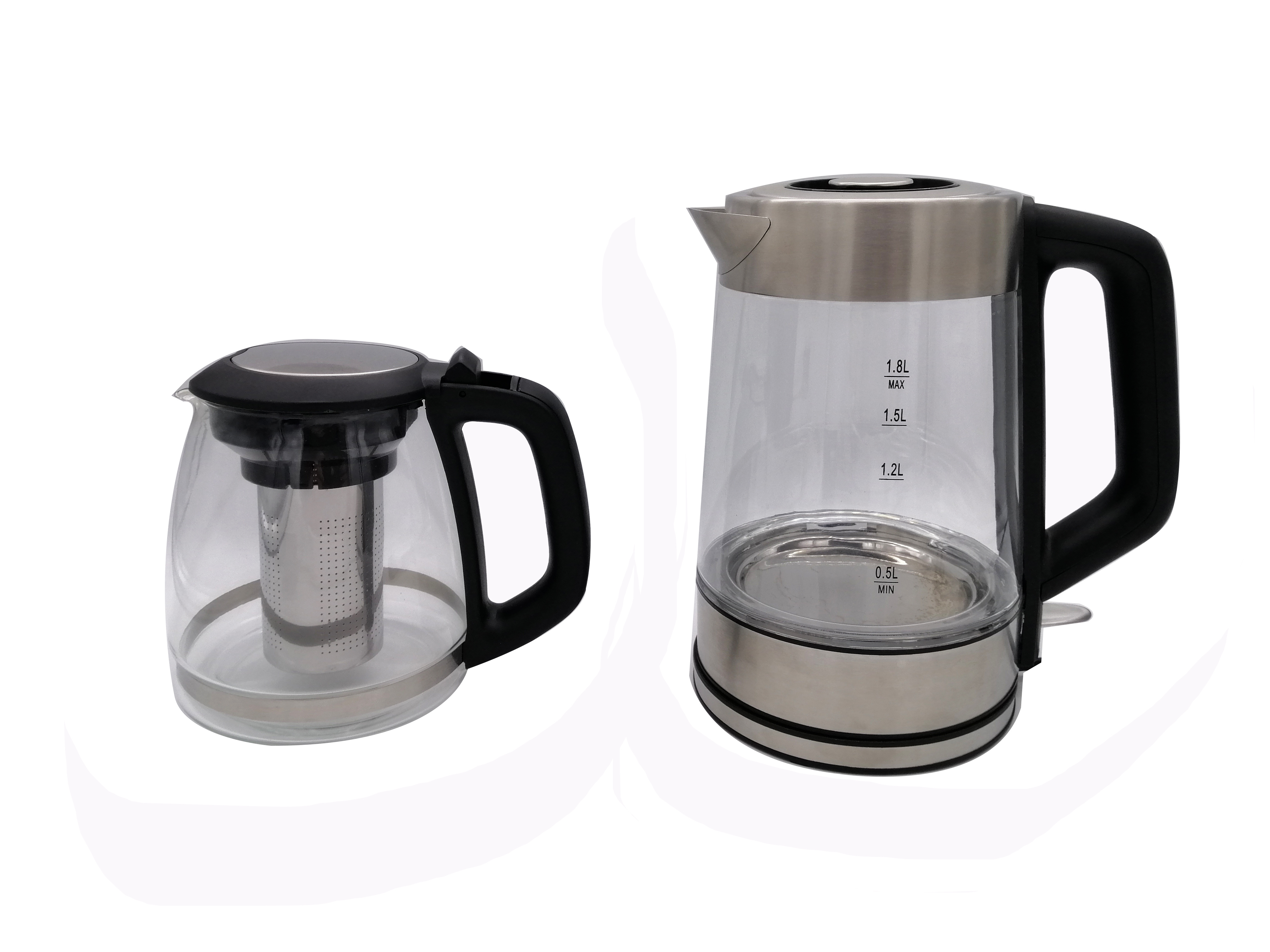 Factory direct sales Turkish samovar Glass material double  Tea maker set  Electric kettles 3L