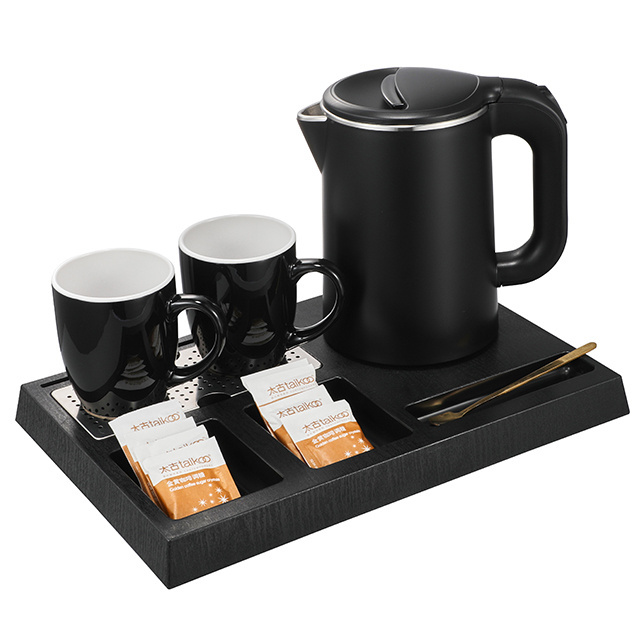 Hotel Electric Kettle Tray Set Home Appliances Electric Tea Kettle Set 0.6 L Electric Tea Kettle Set With Tray