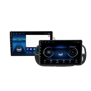 1+16G 2 Din Car Stereo Audio Player Car Multimedia Player Android Car Radio For FIAT 500 2007-2015 Fascia Frame Dash Kit