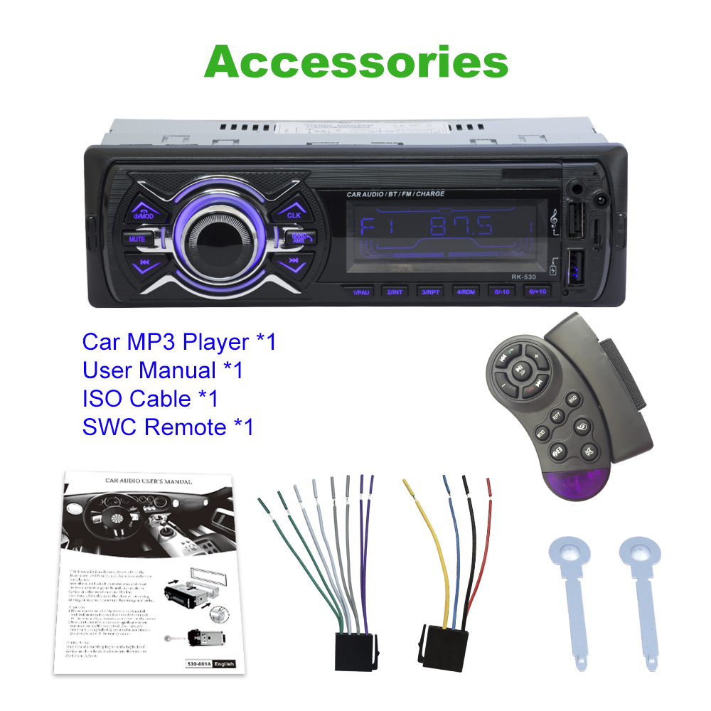 Factory Price Radio MP3 Player Wireless Retro USB AUX Classic Stereo Radio Receiver Audio For Cars With Screen Car Accessories