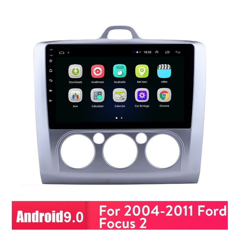 2Din 9inch Ford Focus Android 9.0 radio de coche Android auto navigare gps of EXI MT 2 3 Mk2 2005 2012