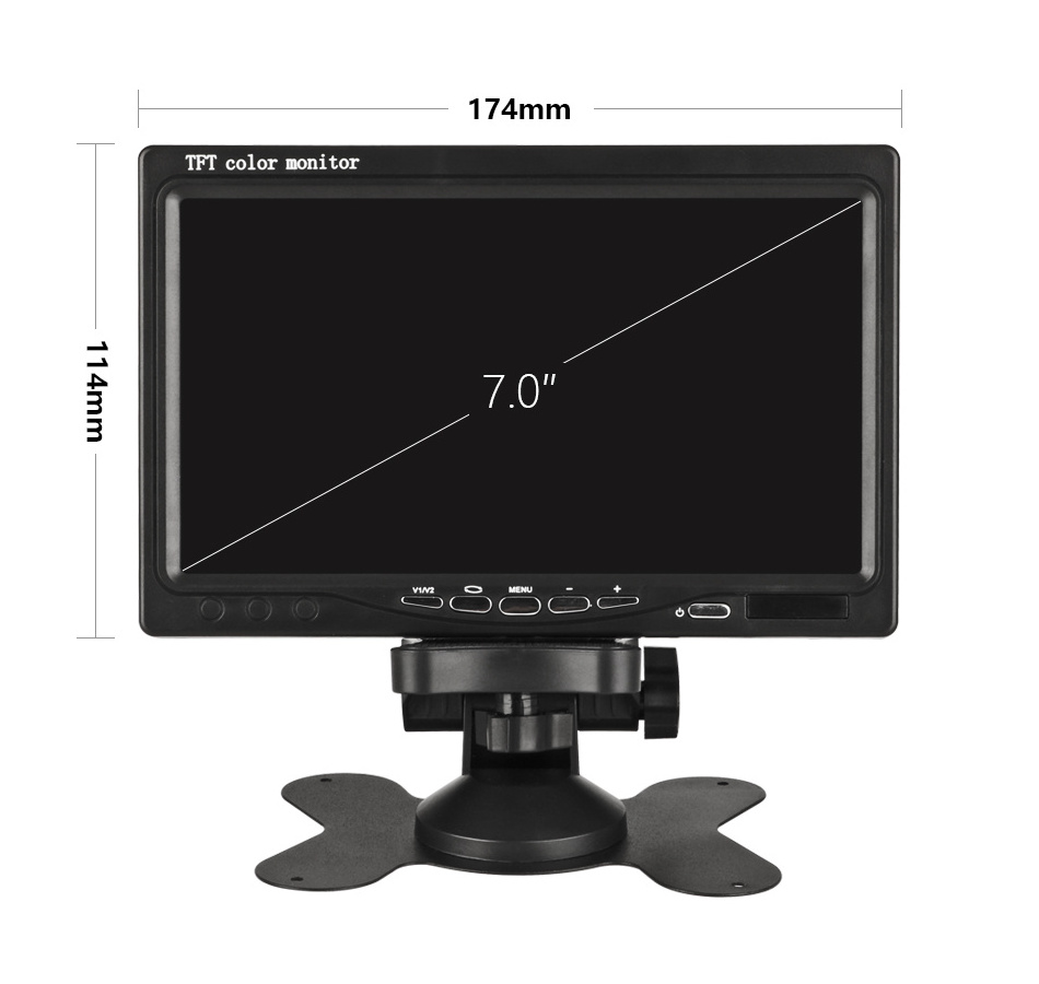 Factory Supply 7 inch TFT LCD HD CAR MIRROR MONITOR Rear View Display for Parking Reverse Rear View Camera Auto Monitor