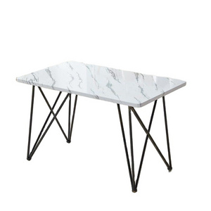 Durable marble paper MDF desktop square table simple display table