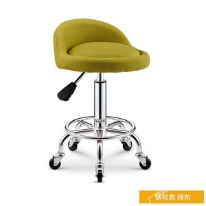 Factory Steel Swivel commercial office chairs office furniture Library School leather adjustable bar stools with wheels